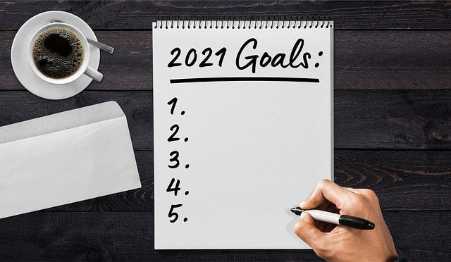 set goals in writing