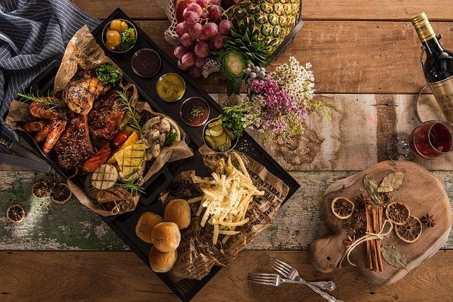 platter of food